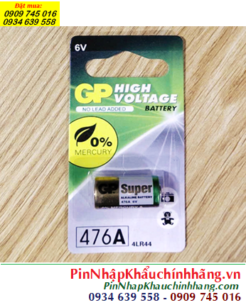 Pin GP 4LR44, Pin 6v GP High Voltage 4LR44 Photo Battery chính hãng (Vỉ 1viên)